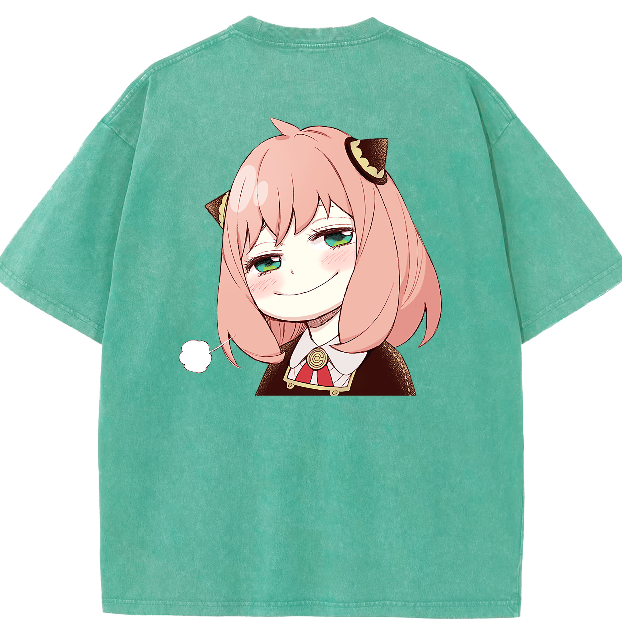 （画像用） SPY×FAMILY间谍家家酒 綿100% ヴィンテージ風 半袖Tシャツ（背面プリント）